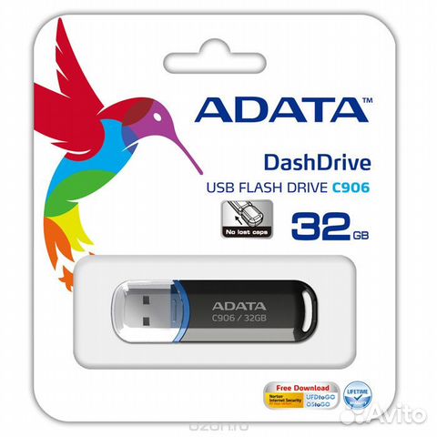 USB-флешка adata C906 32Gb Black