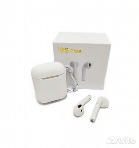 Практичные беспроводные наушники i9s.Новые,маг-н