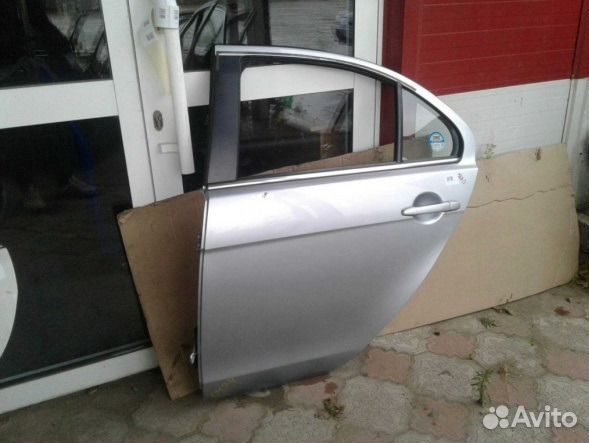 Дверь задняя левая Mitsubishi Lancer X серебро Дверь задняя левая Mitsubishi Lancer X серебро