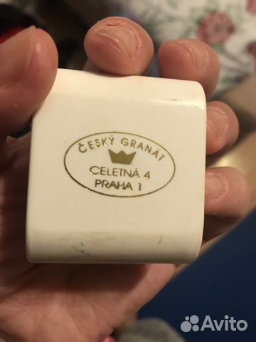 Серебряное кольцо с гранатом, Чехия