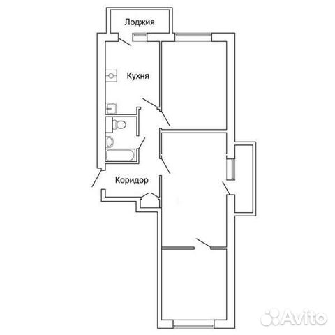 3-к квартира, 65 м², 11/12 эт.