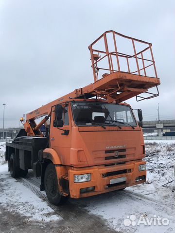 Аренда Автовышки 12-50 метров с большой люлькой Аренда Автовышки 12-50 метров с большой люлькой