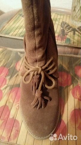Сапоги замша из Европы