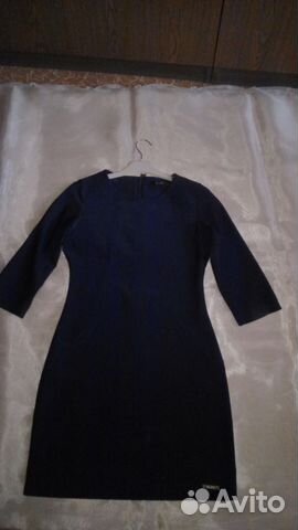 Платье темно синего цвета 44 размер Платье темно синего цвета 44 размер