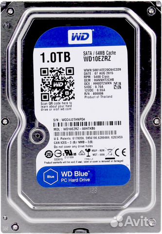 Жесткий диск WD 1Тб HDD SATA-III