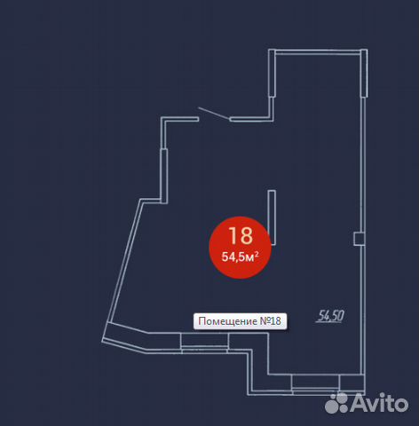 Миначева 21 пом № 18 своб. назнач. 55.1 м²
