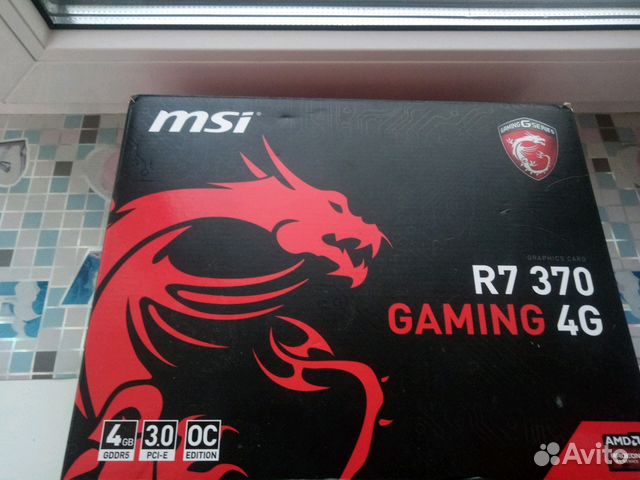 Видеокарта Msi r7 370 4gb