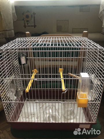 Клетка для попугаев не большая купить на Зозу.ру - фотография № 2
