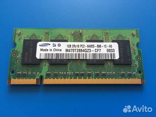 Память DDR2, 1Гб SAMSUNG M470T2864QZ3-CF7