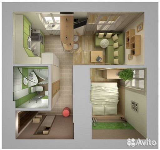 1-к квартира, 35 м², 5/5 эт.