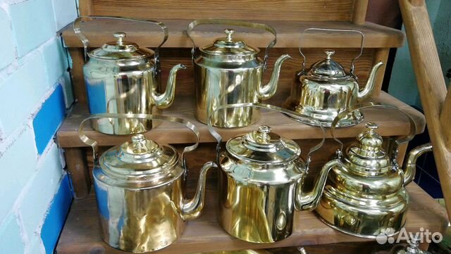 Чайник Тула СССР. Медь. Латунь