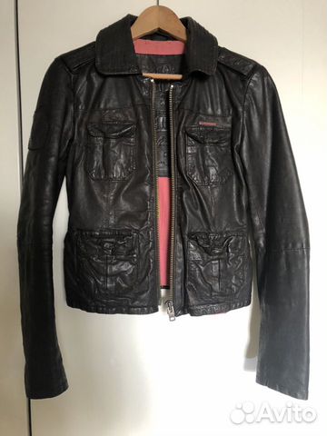 Кожаная куртка Superdry б/у Кожаная куртка Superdry б/у