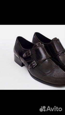 Темно коричневые туфли zara Темно коричневые туфли zara