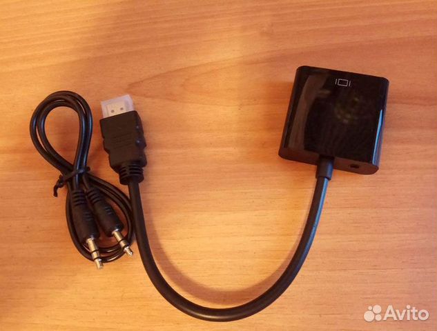 Переходник с hdmi на VGA с аудио выходом