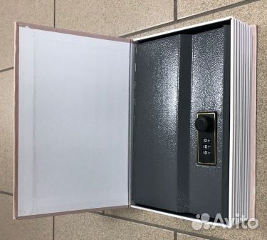 Сейф - книга, металл 2 вида - код/ключ (033724-6)