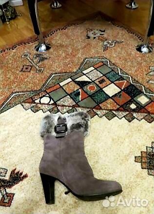 Ботильоны. натуральный мех и замш Ботильоны. натуральный мех и замш