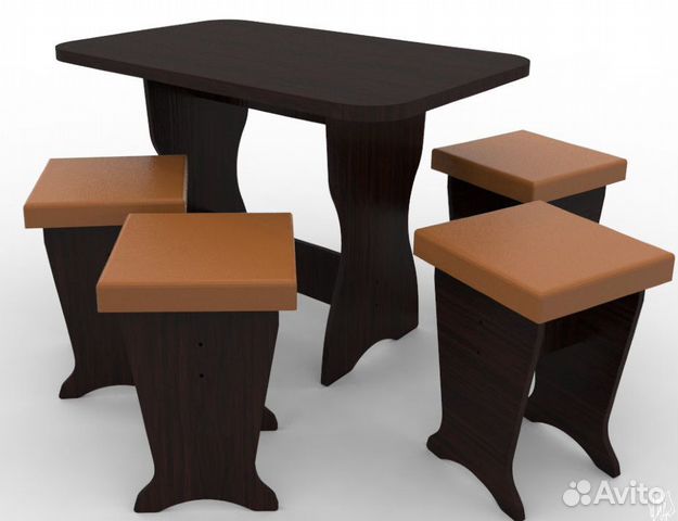 Обеденный Стол + 4 Стула Обеденный Стол + 4 Стула