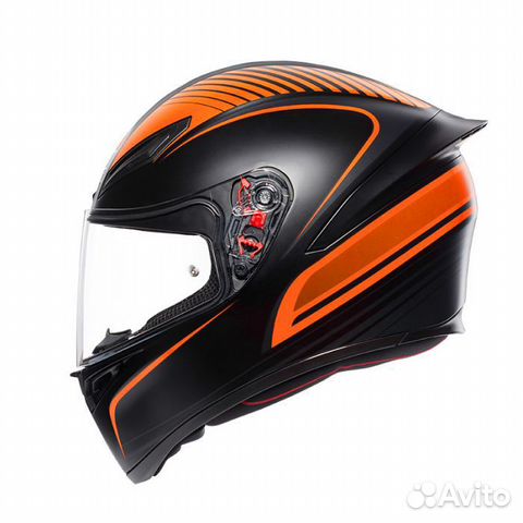 Шлем AGV K1 warmup matt black/orange Шлем AGV K1 warmup matt black/orange