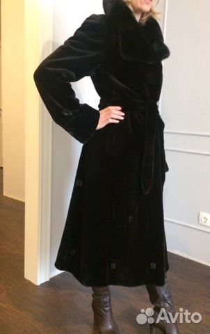 Шикарная шуба из стриженной норки Шикарная шуба из стриженной норки