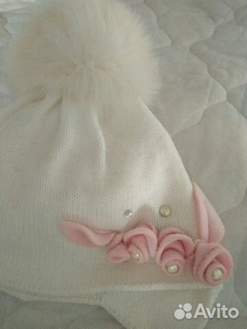 Шапка зимняя с натуральным мехом Польша