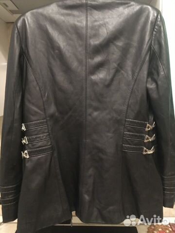 Кожаная куртка женская 48 размера