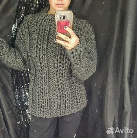 Свитер ручной крупной вязки Свитер ручной крупной вязки