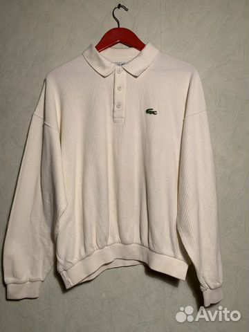 Винтажное белое поло Lacoste Винтажное белое поло Lacoste
