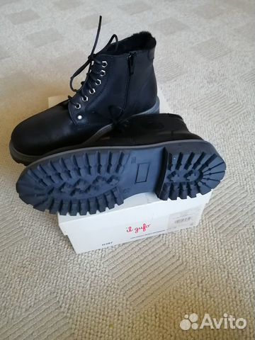 Ботинки il gufo, нубук, мех, 35р. Новые