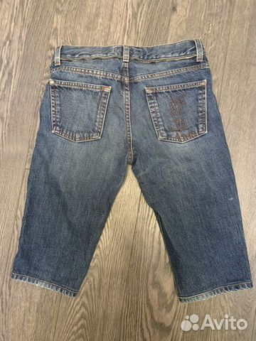 Джинсы бриджи yves saint laurent оригинал Джинсы бриджи yves saint laurent оригинал