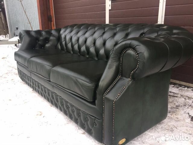 Кожаный диван Chesterfield made in Finland Кожаный диван Chesterfield made in Finland