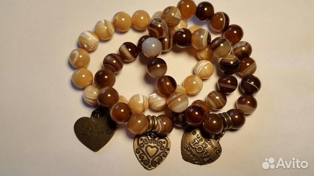 Браслеты новые, натуральный агат Браслеты новые, натуральный агат