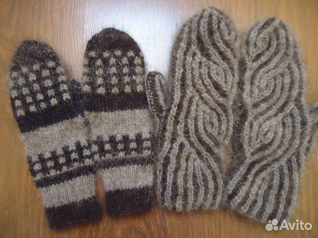 Перчатки. варежки, манишки из собачьей шерсти