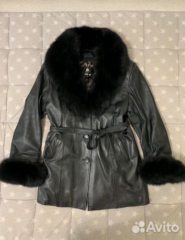 Пальто кожаное женское 44-46 M Пальто кожаное женское 44-46 M