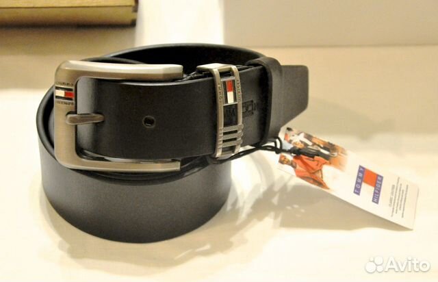 Мужской ремень / Tommy Hilfiger / новый (черный)
