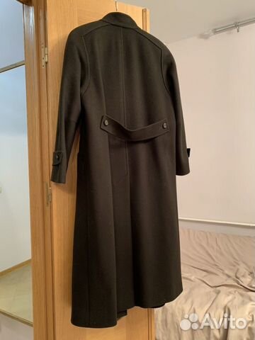 Пальто тёмно-зелёного цвета Hensel & Mortensen Пальто тёмно-зелёного цвета Hensel & Mortensen