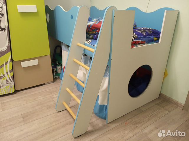 Детская кровать комод горка Детская кровать комод горка