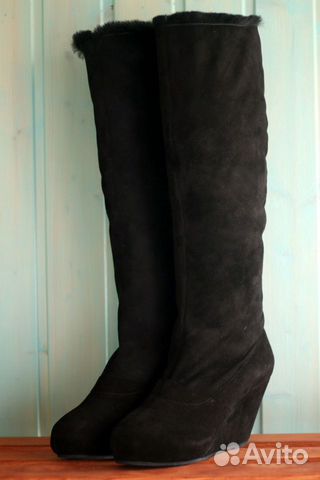 40 новые зимние на меху замшевые сапоги Corsocomo
