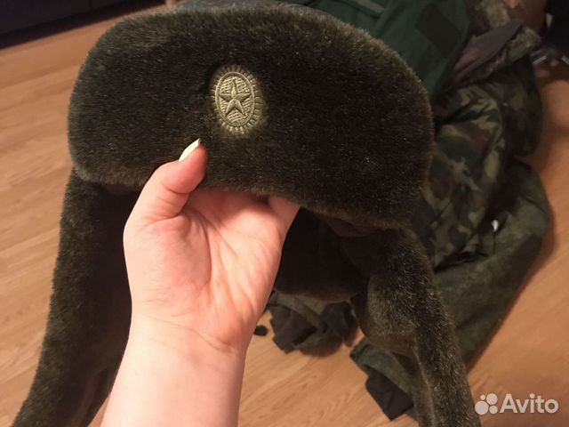 Шапка ушанка военная