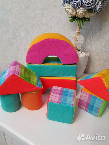 Кубики мягкие для малышей+молоток