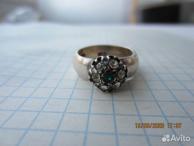 Перстень кольцо серебро