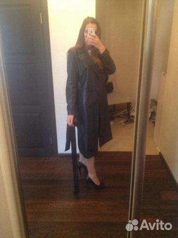 Кожаный плащ Zara Кожаный плащ Zara