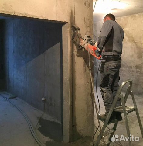 Алмазная резка проёмов, бурение жби, бетона Алмазная резка проёмов, бурение жби, бетона