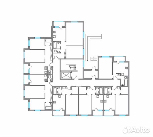 1-к квартира, 37.4 м², 1/4 эт.
