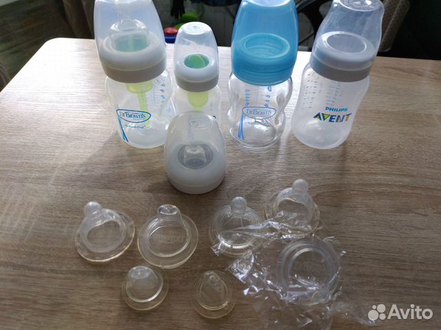 Бутылочки Dr. Browns и Avent + новые сменные соски Бутылочки Dr. Browns и Avent + новые сменные соски