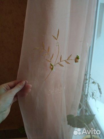 Комплект шторы, покрывало, тюль