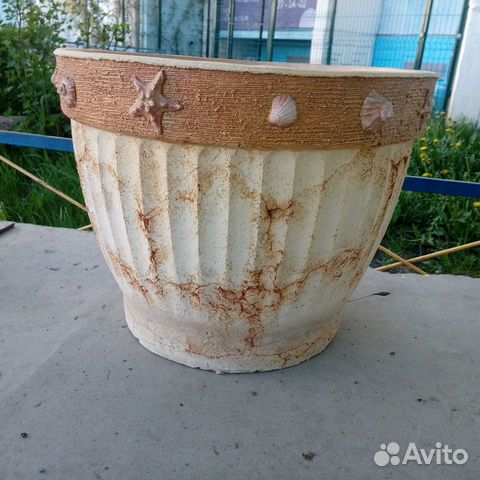 Горшок керамический большой 36 л, новый Горшок керамический большой 36 л, новый