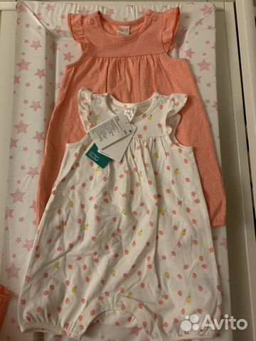 Новые боди, шорты, песочники H&M 4-6 мес Новые боди, шорты, песочники H&M 4-6 мес