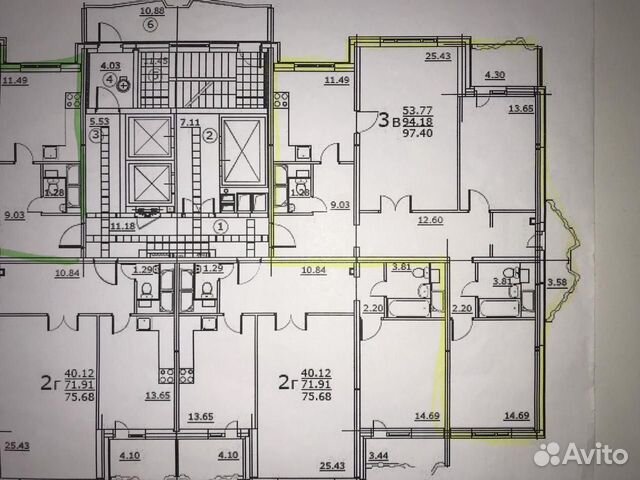 3-к квартира, 98 м², 25/25 эт. 3-к квартира, 98 м², 25/25 эт.
