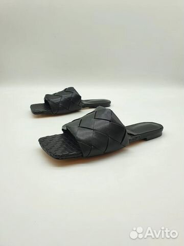 Шлепки женские Bottega Veneta кожа