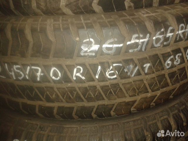 Шины 245/70R16 Bridgestone Dueler H/T684 б/у 2шт Шины 245/70R16 Bridgestone Dueler H/T684 б/у 2шт